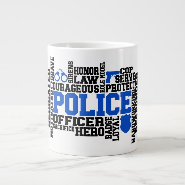 Police- Jumbo Mug (Front)