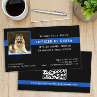 Police K9 Law Enforcement Custom Photo QR code