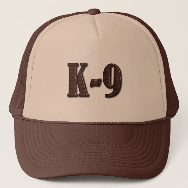 Police K9 - Thin Blue Line Trucker Hat (Front)