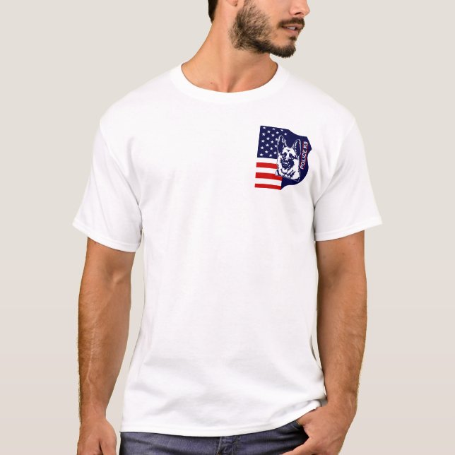 Police K9 U-S-A T-Shirt (Front)