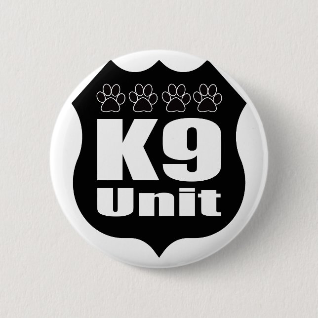 Police K9 Unit Black Badge Dog Paws (Front)