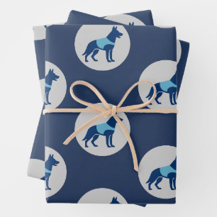 Police K9 Unit Dog Wrapping Paper