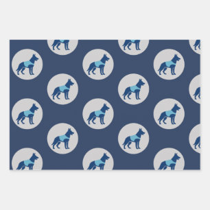 Police K9 Unit Dog Wrapping Paper