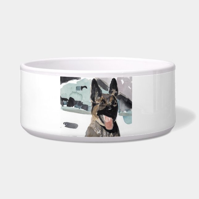 police k-9 pet bowl (Front)