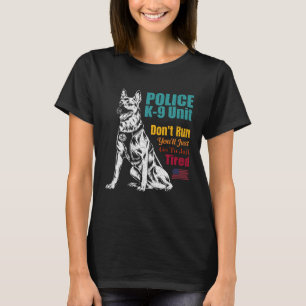 Police K 9 Unit German Shepherd Dog  LEO K 9 Handl T-Shirt