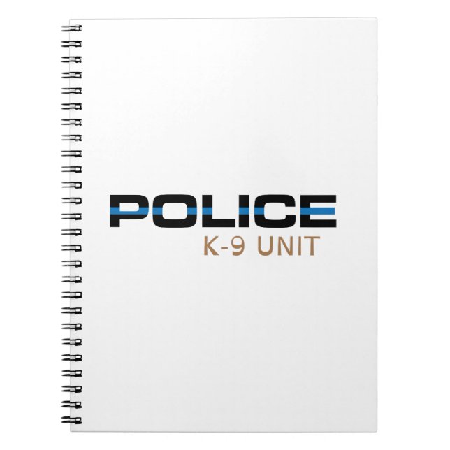 Police K-9 Unit Notebook (Front)