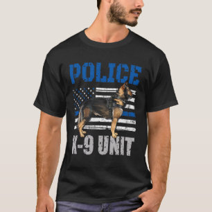 Police K-9 Unit Shirt Dog Costume Thin Blue Line O
