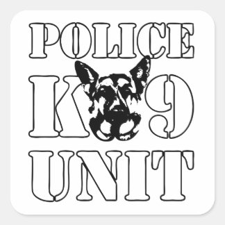 Police K-9 Unit Square Sticker