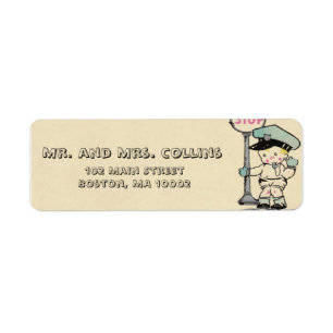 Police Kid Address Labels