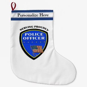 Police Large Christmas Stocking