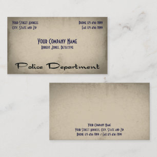 Police Law Enforcement Business Card