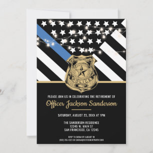 Police Law Enforcement Officer Retirement Invitation
