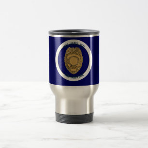 Police Lieutenant Badge Custom Travel Mug