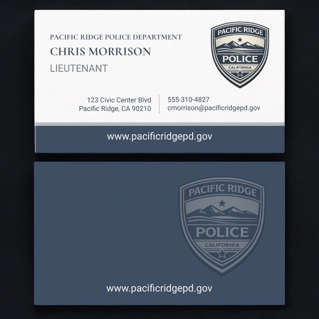 Police Lieutenant  Business Card (Creator Uploaded)