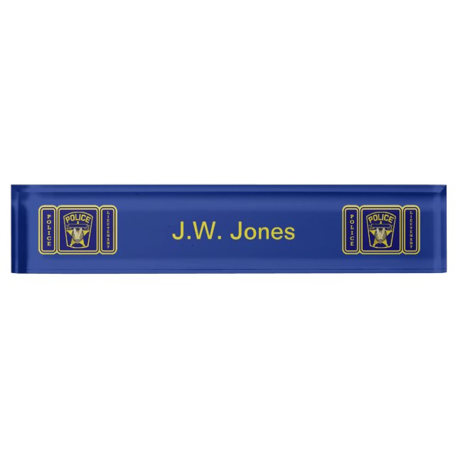 Police lieutenant nameplate (Front)