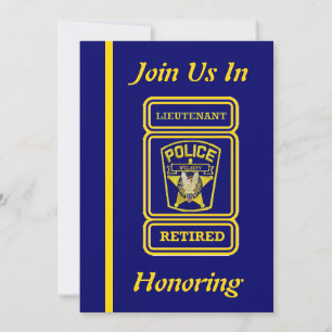 Police Lieutenant Retirement Invitation