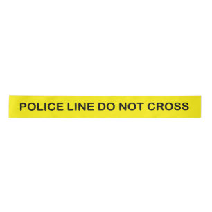 Police Line Crime Scene Birthday Party Satin Ribbon