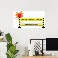 Police Line Crime Scene Poster
