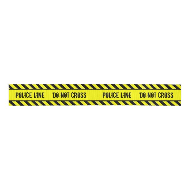 POLICE LINE - DO NOT CROSS GROSGRAIN RIBBON (Front)