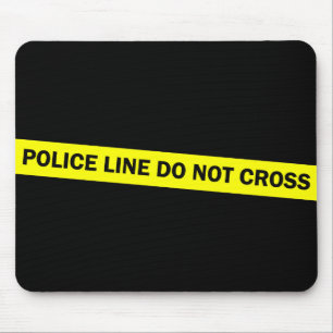 police line do not cross mouse mat