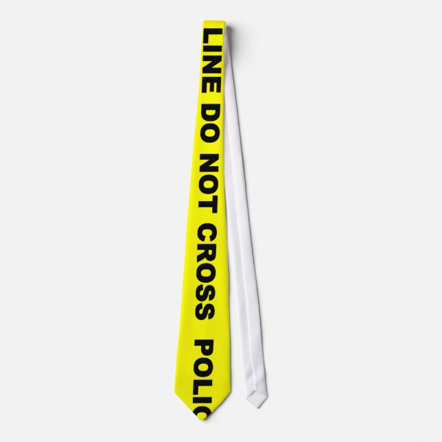 Police Line Do Not Cross Tape Tie (Front)