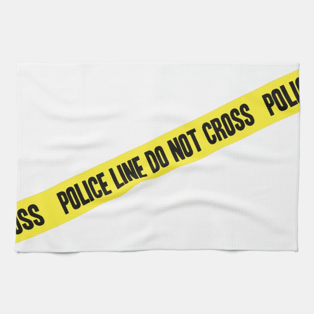 Police Line DO NOT CROSS Tea Towel (Horizontal)