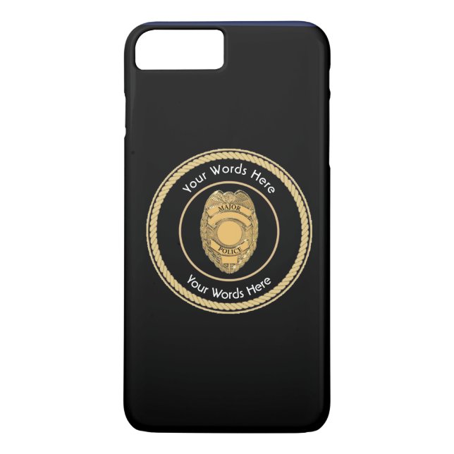 Police Major Badge Shield Case-Mate iPhone Case (Back)