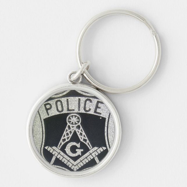 Police Masonic Keychain (Front)