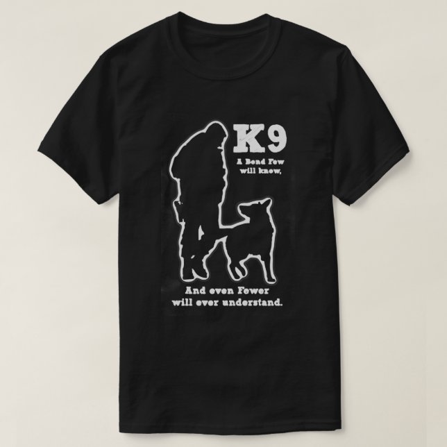 Police Military Dog K9 T-Shirt (Design Front)