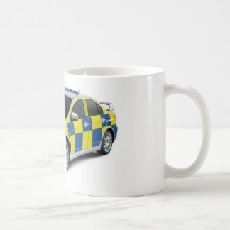 police mitsubishi lancer evo coffee mug