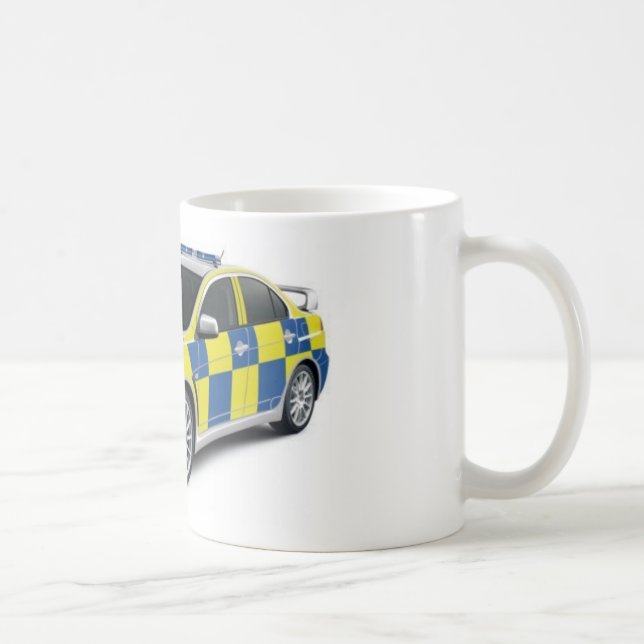 police mitsubishi lancer evo coffee mug (Right)