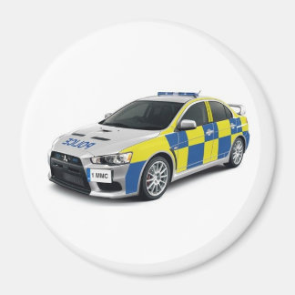police mitsubishi lancer evo magnet