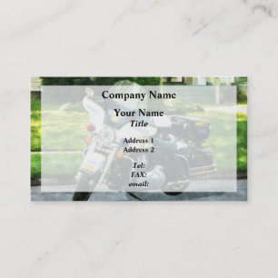 Police Motorcycle Business Card