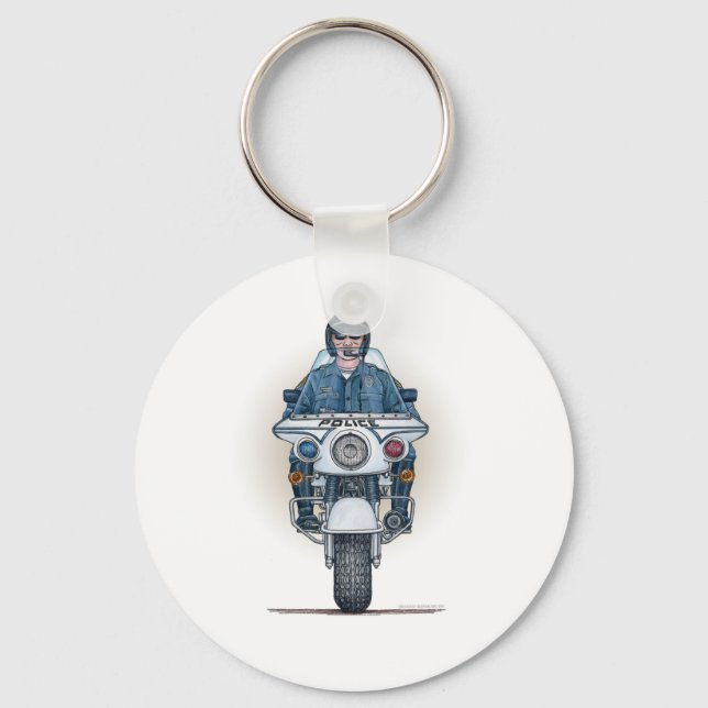 Police Motorcycle Keychain (Front)