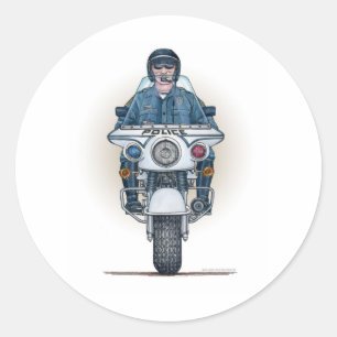 Police Motorcycle Sticker