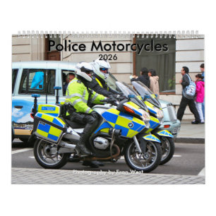 Police Motorcycles 2026 calendar