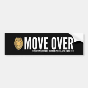 Police Move Over Bumper Sticker