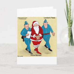 Police Navidad: Santa's Been Very Bad Holiday Card