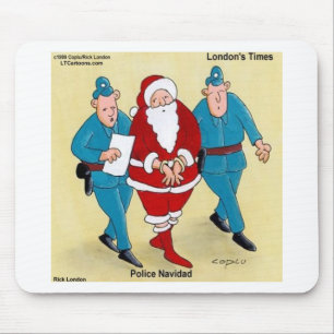 Police Navidad: Santa's Been Very Bad Mouse Mat