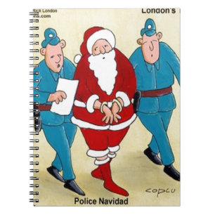 Police Navidad: Santa's Been Very Bad Notebook