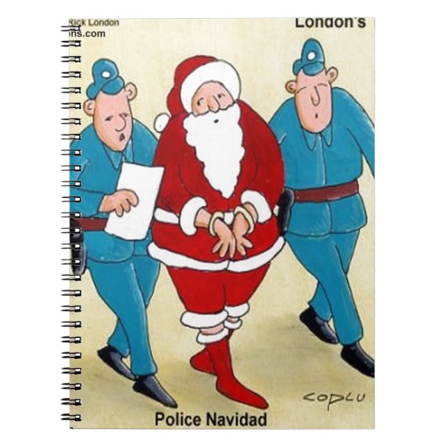 Police Navidad: Santa's Been Very Bad Notebook (Front)