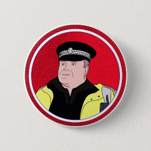 Police Officer 6 Cm Round Badge