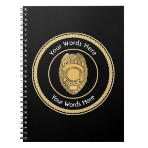 Police Officer Badge Universal Notebook