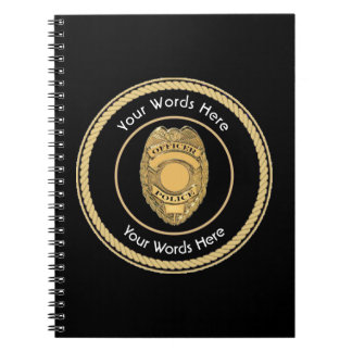 Police Officer Badge Universal Notebook