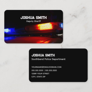 🚧 Police Officer Business Card