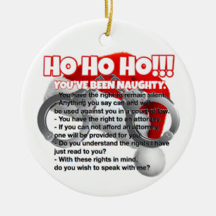 Police Officer Christmas gift Ceramic Tree Decoration