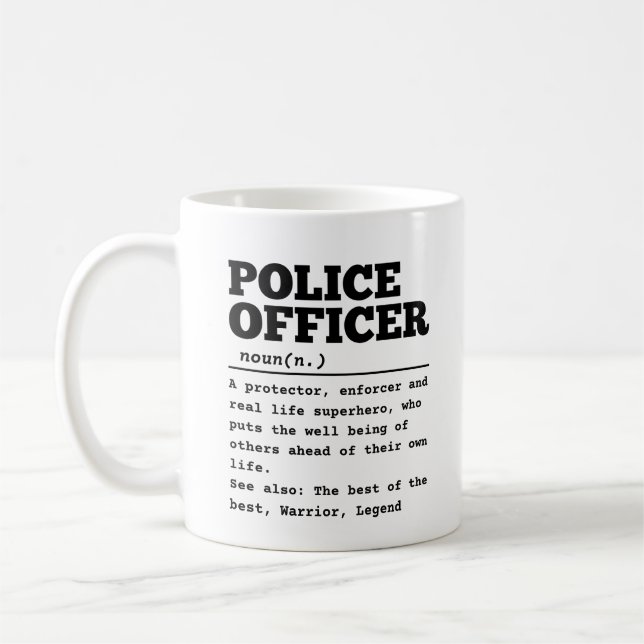 Police Officer Coffee Mug (Left)