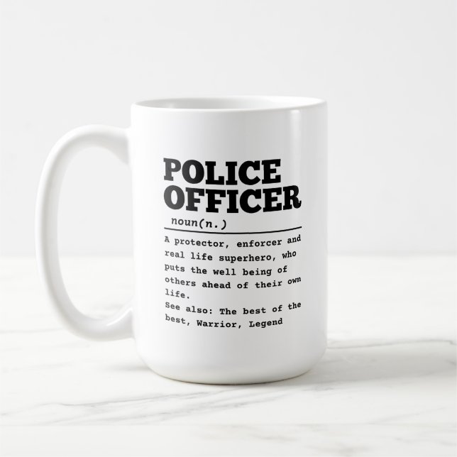 Police Officer Coffee Mug (Left)