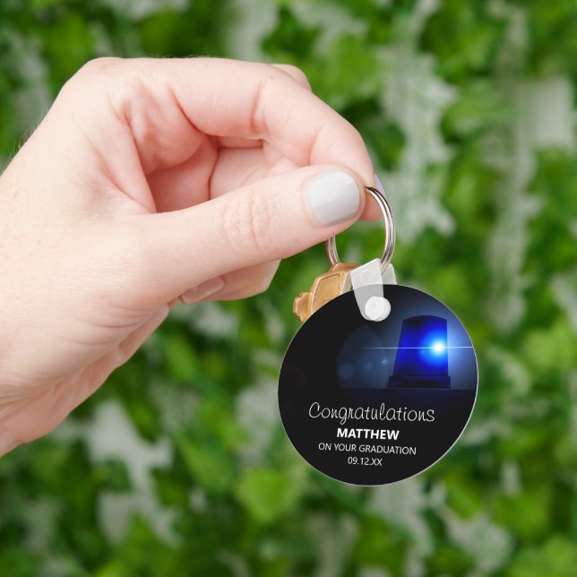 Police Officer Congratulations Key Ring (Hand)