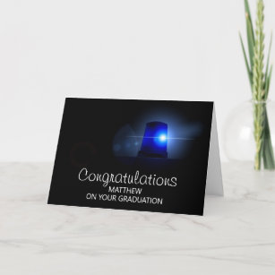Personalised Police Officer Card congratulations Passing Out Promotion Card